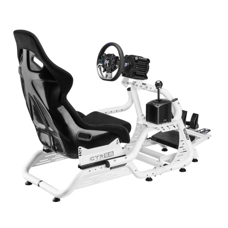 OPLITE Cockpit GTR S8 Infinity Force White -ajosimulaattorikokoonpano