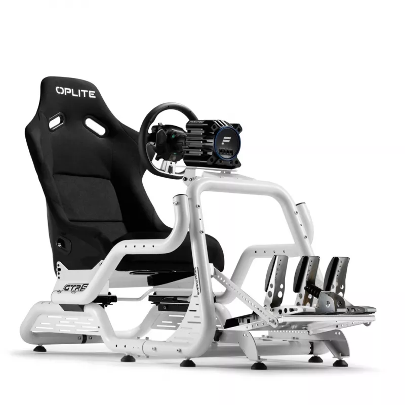 OPLITE Cockpit GTR S8 Infinity Force White -ajosimulaattorikokoonpano