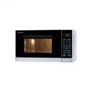 Sharp R-242 INW solo-mikroaaltouuni 20L 800W hopea