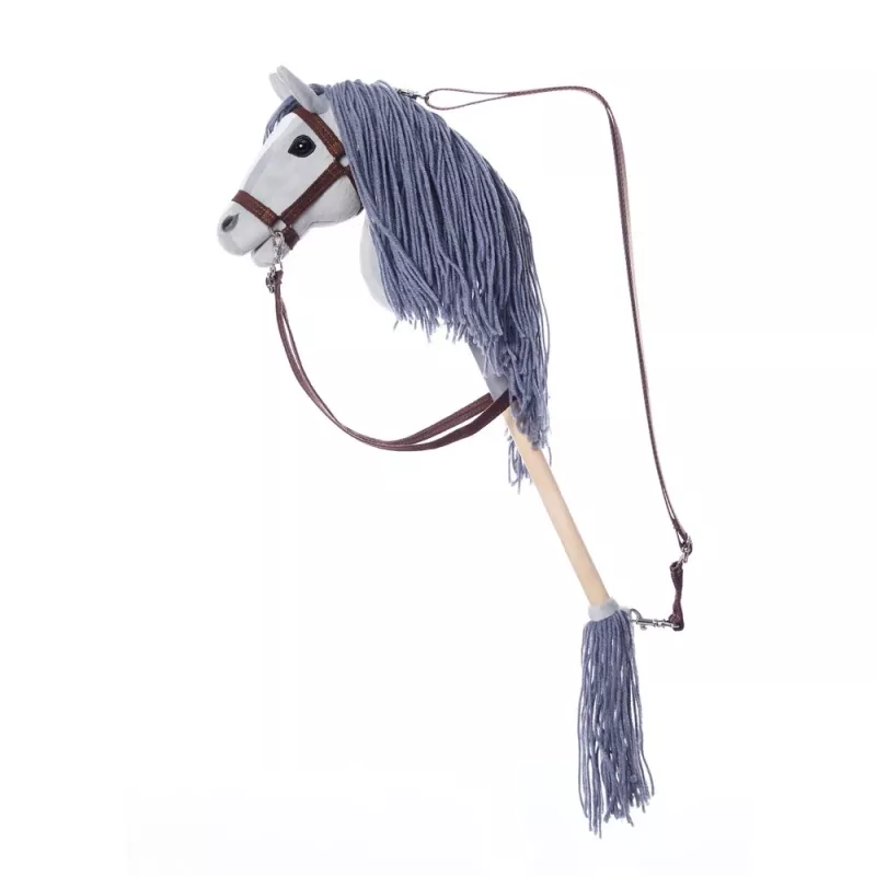 TOOTINY HOPPIHORSE pehmohevonen keppihevonen A4, harmaa