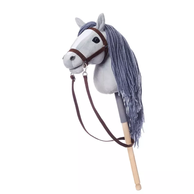 TOOTINY HOPPIHORSE pehmohevonen keppihevonen A4, harmaa