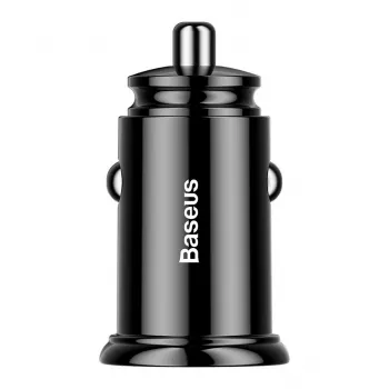 Baseus Circular 2xUSB QC3.0 5A 30W autolaturi (musta)