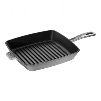 ZWILLING Staub valurauta neliömäinen grillipannu 26 cm grafiitinharmaa
