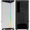 Aerocool Bionic V1 Midi-Tower, RGB, karkaistu lasi - musta/valkoinen