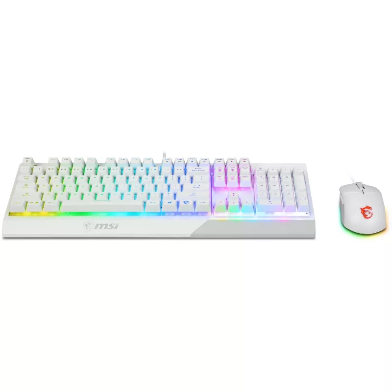 MSI Vigor GK30 Combo White -pelinäppäimistö ja -hiiri -sarja (DE Layout)