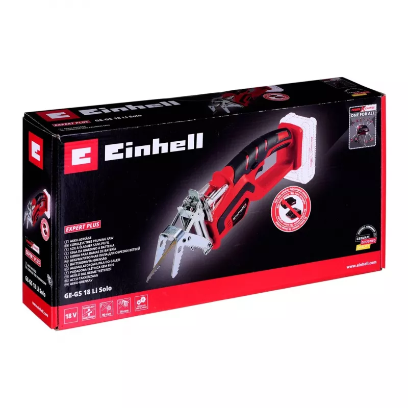 Einhell GE-GS 18 Li Solo akkuoksasaha 18V (laite ilman akkua) musta/punainen