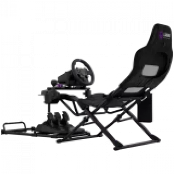 LORGAR FLEX RAF1 Sim Racing Cockpit Advanced, taitettava, 150x72x113 cm peliasento, 38x72x126 cm taitettuna, musta