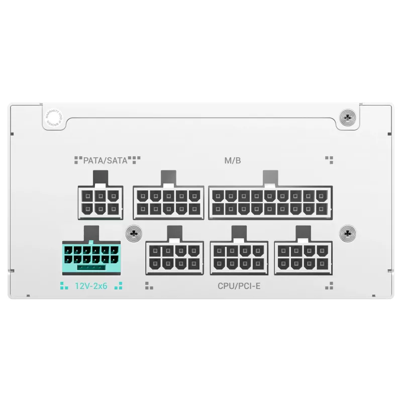 DeepCool PS750G WH 750W ATX 3.1 täysin modulaarinen 80 Plus Gold virtalähde valkoinen