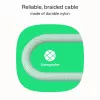 GREEN CELL USB-C - USB-C PowerStream 100W punottu kaapeli 1,2m musta
