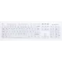 Active Key AK-C8100F Full-size langallinen USB-näppäimistö QWERTZ sveitsiläinen asettelu valkoinen