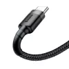 Baseus Cafule USB-A - USB-C-kaapeli 0,5 m harmaa+musta