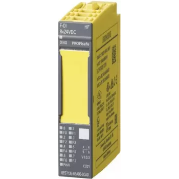 SIEMENS 6ES7136-6BA01-0CA0 SIMATIC DP fail-safe-digitaalitulomoduuli ET 200SP:lle, 8 tuloa, 24 V DC, SIL 3, PL E, HF