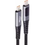 shiverpeaks USB-C latauskaapeli 2.0 240W PD A/V/W näyttö 1,0m (BS14-59025)