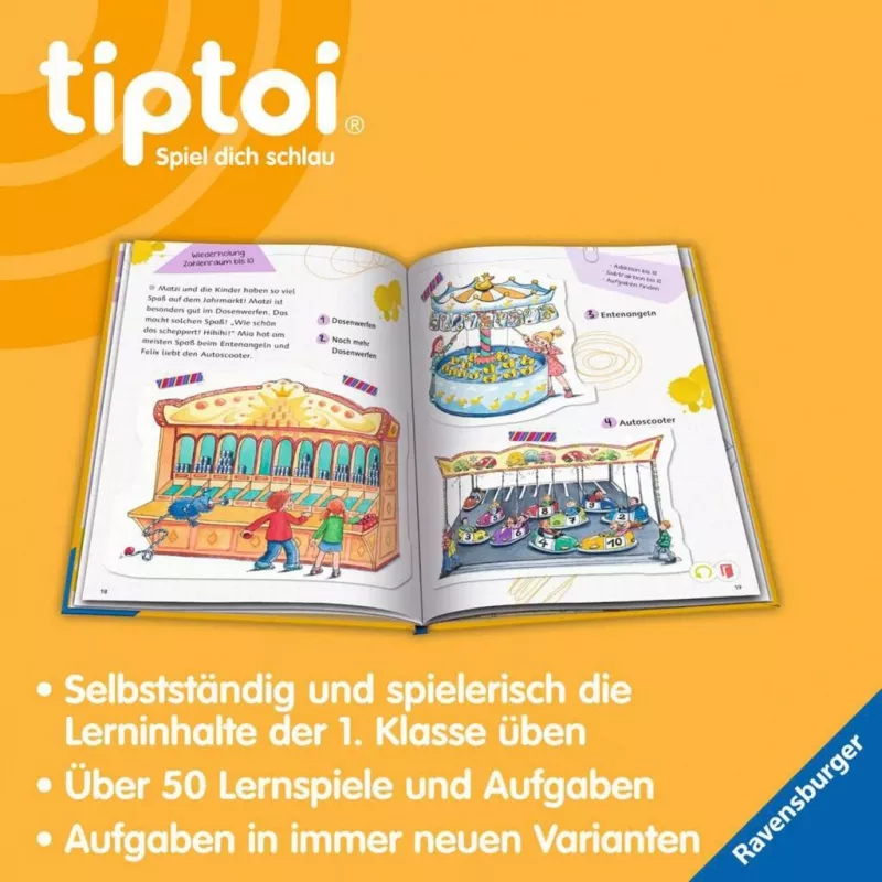 RAVENSBURGER tiptoi Lern mit mir! Mathe 1. Klasse interaktiivinen oppikirja