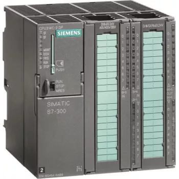Siemens SIMATIC S7-300 CPU 314C-2 DP kompakti-CPU, MPI, 24 DI/16 DO, 4 AI/2 AO, 192 KB työmuisti