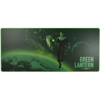 LEXIP X WARNER Green Lantern XXL -pelihiirimatto - mikrokudottu kangas, ommellut reunat, liukumaton kumipohja (WAXLXMP0008)