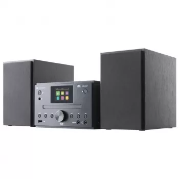 GoGEN MSC472BTDAB mikro-hifi-järjestelmä Bluetoothilla, DAB+, CD-soitin, 20 W RMS, musta