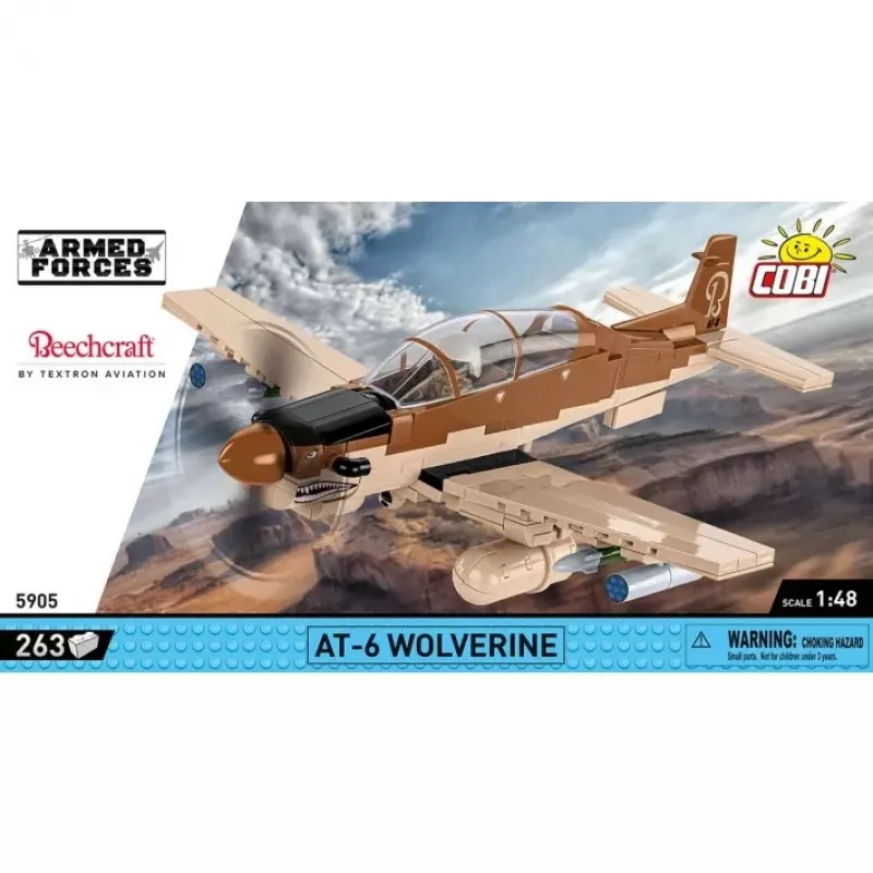 COBI KLOCKI Blocks AT-6 Wolverine 263-osainen rakennussarja