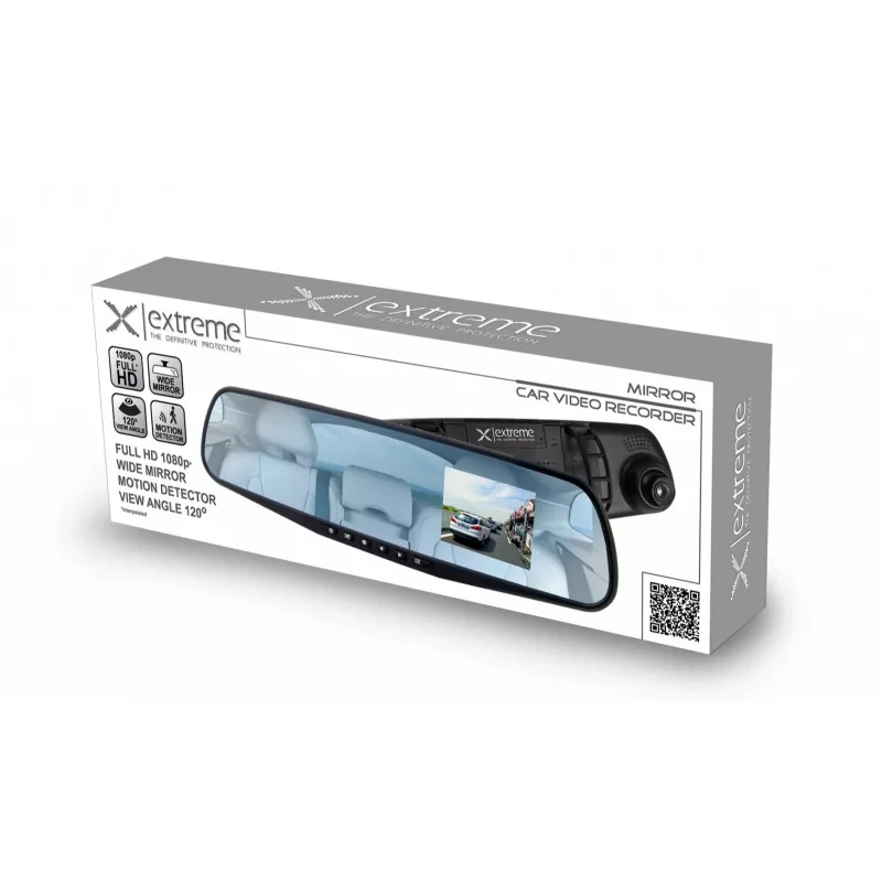 ESPERANZA Extreme XDR103 peilikameran muotoinen autokamera 1080p Full HD 170° laajakulma