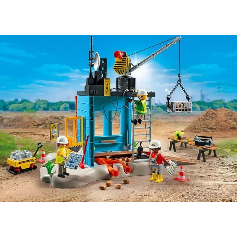 Playmobil Action Heroes 71650 rakennustyömaan leikkisarja