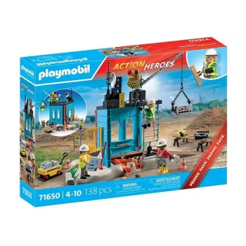 Playmobil Action Heroes 71650 rakennustyömaan leikkisarja