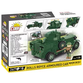 COBI KLOCKI Historical Collection Rolls-Royce Armoured Car 1920 Pattern Mk I rakennussarja (226 osaa)