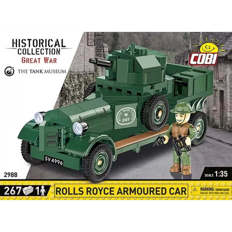 COBI KLOCKI Historical Collection Rolls-Royce Armoured Car 1920 Pattern Mk I rakennussarja (226 osaa)