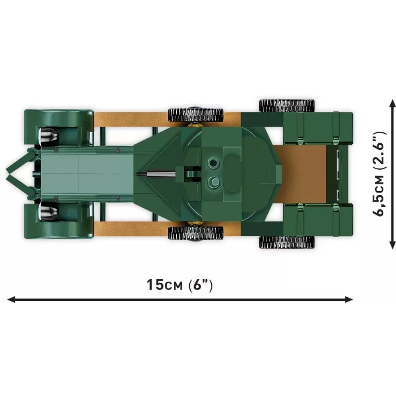 COBI KLOCKI Historical Collection Rolls-Royce Armoured Car 1920 Pattern Mk I rakennussarja (226 osaa)
