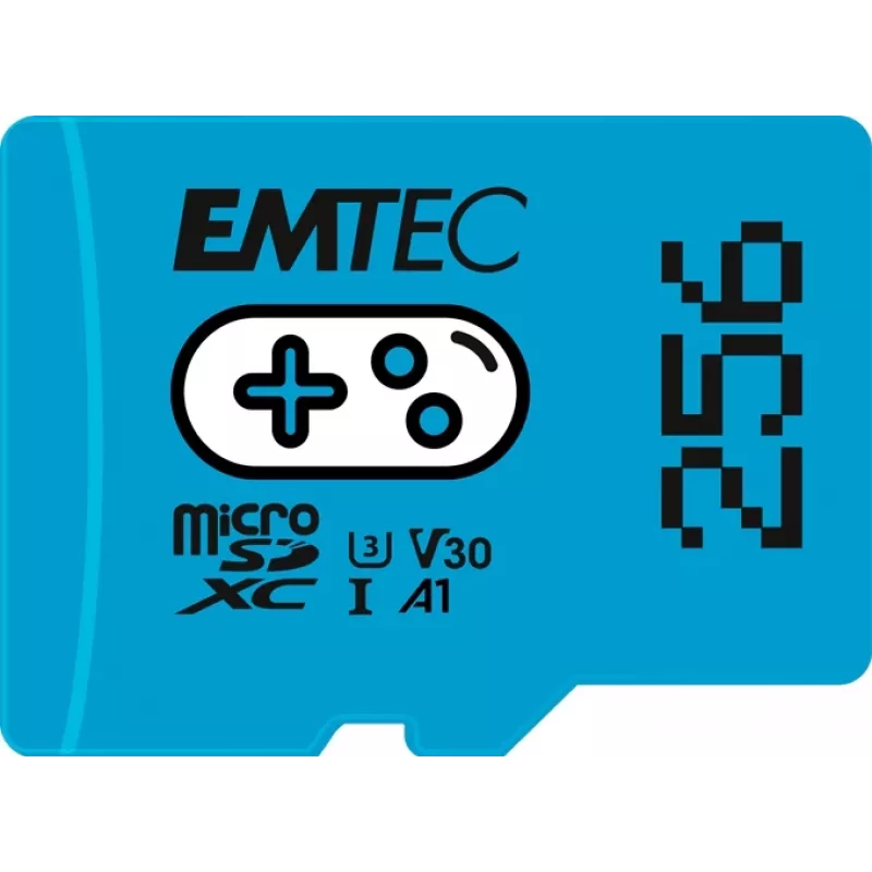 EMTEC Gaming MicroSDXC 256 GB UHS-I U3 V30 A1 muistikortti