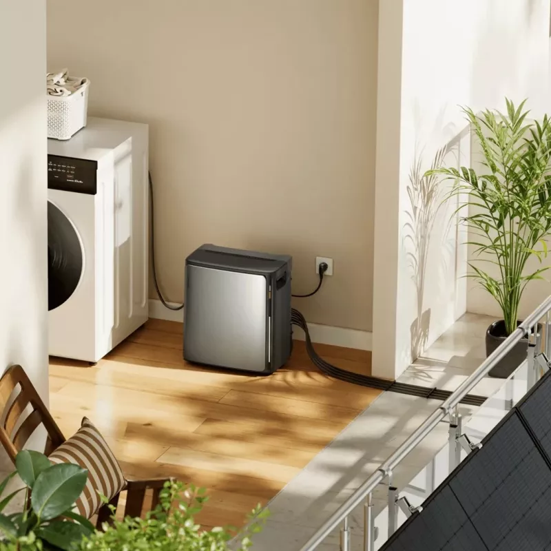EcoFlow STREAM Ultra X Black mikroinvertteri energianvarastointi (3,84 kWh)