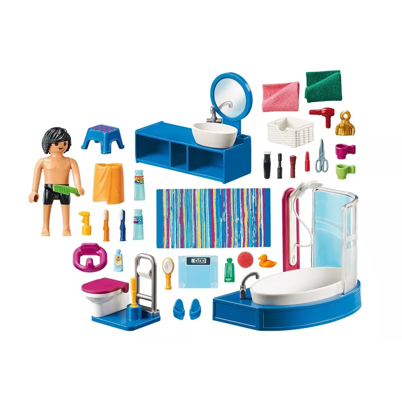 Playmobil nukkekoti 70211 kylpyhuone kylpyammeella