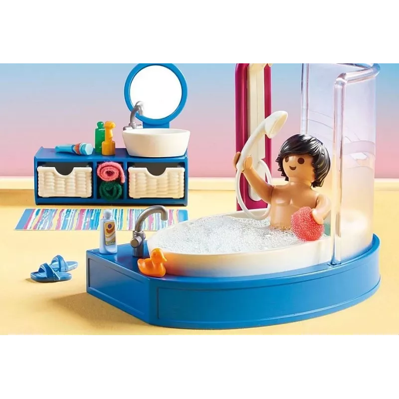 Playmobil nukkekoti 70211 kylpyhuone kylpyammeella