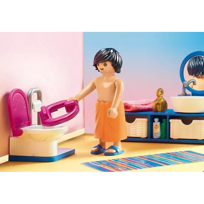 Playmobil nukkekoti 70211 kylpyhuone kylpyammeella
