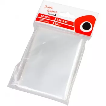 PEGASUS Clear Card Sleeves: Standard A (63x88 mm) = CCG, läpinäkyvä, 55 kpl:n pakkaus