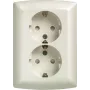 Siemens Schuko kaksoispistorasia 10/16A 250V 5UB2211 - virransyöttötarvike
