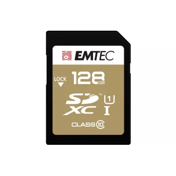 Emtec SDXC 128GB Class10 Gold+ UHS-I U1 muistikortti