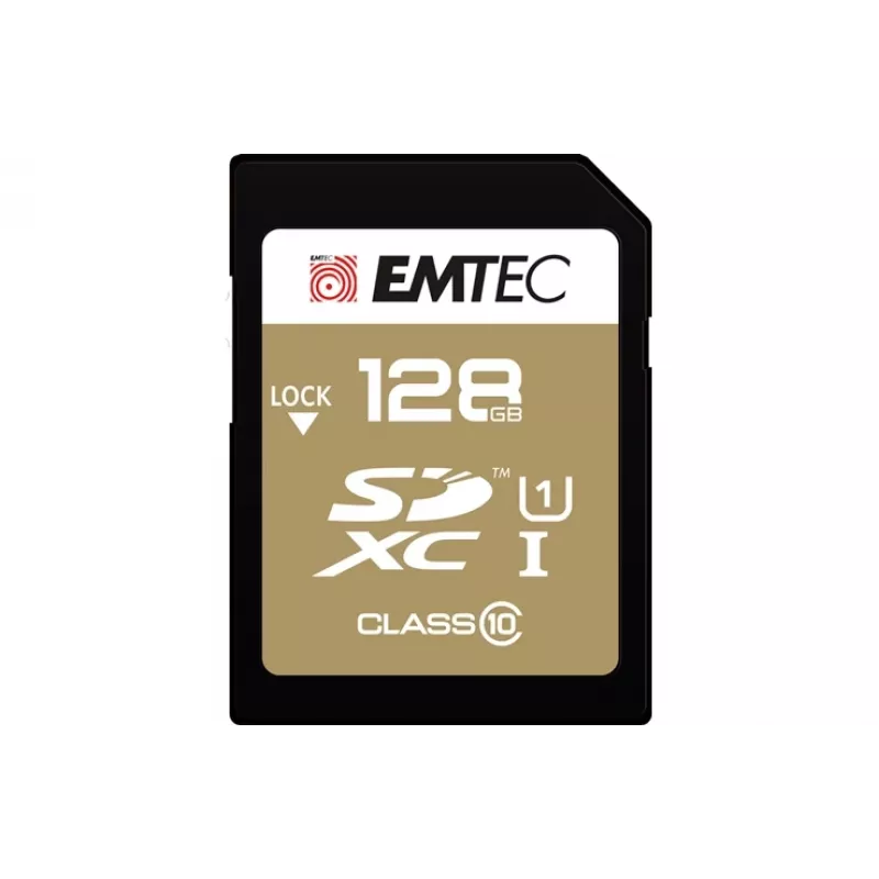 Emtec SDXC 128GB Class10 Gold+ UHS-I U1 muistikortti