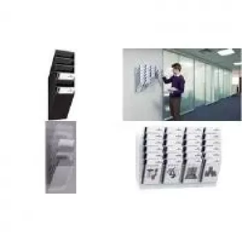 DURABLE FLEXIBOXX 6 -esiteteline A4 pysty, läpinäkyvä, seinäkiinnitys