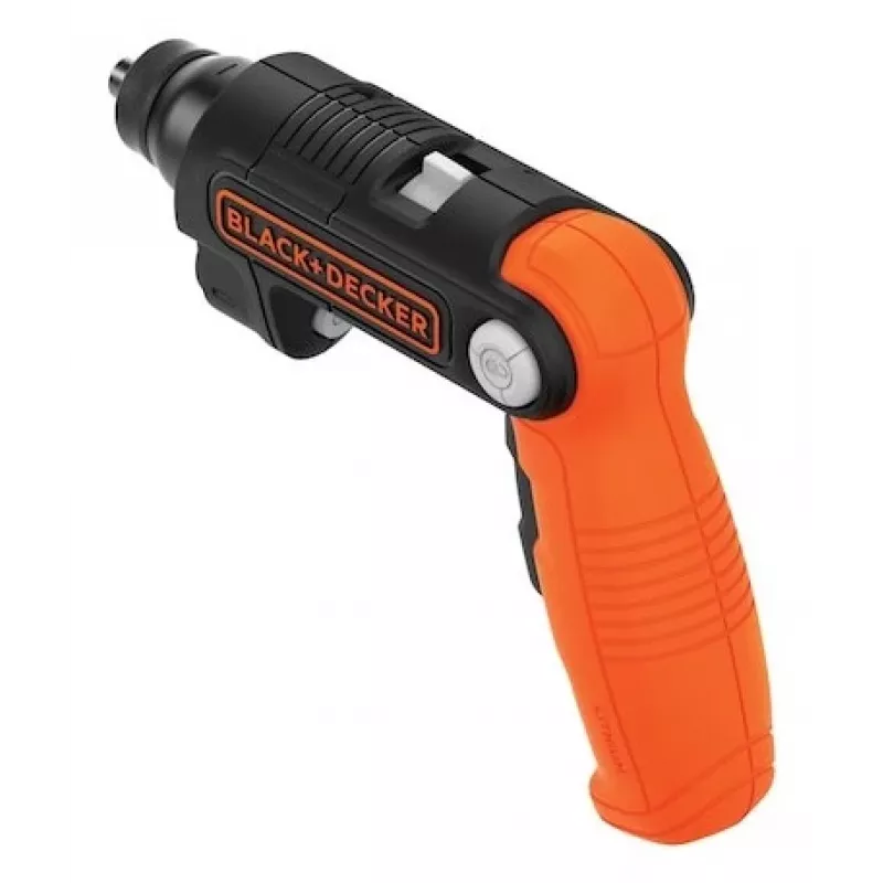 Black & Decker BDCSFL20C-QW 3,6V -akkuruuvinväännin taskulampulla, musta/oranssi