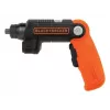 Black & Decker BDCSFL20C-QW 3,6V -akkuruuvinväännin taskulampulla, musta/oranssi