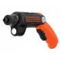 Black & Decker BDCSFL20C-QW 3,6V -akkuruuvinväännin taskulampulla, musta/oranssi