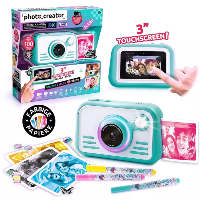 CANAL TOYS PHOTO CREATOR pikakamera värivalokuvapaperilla