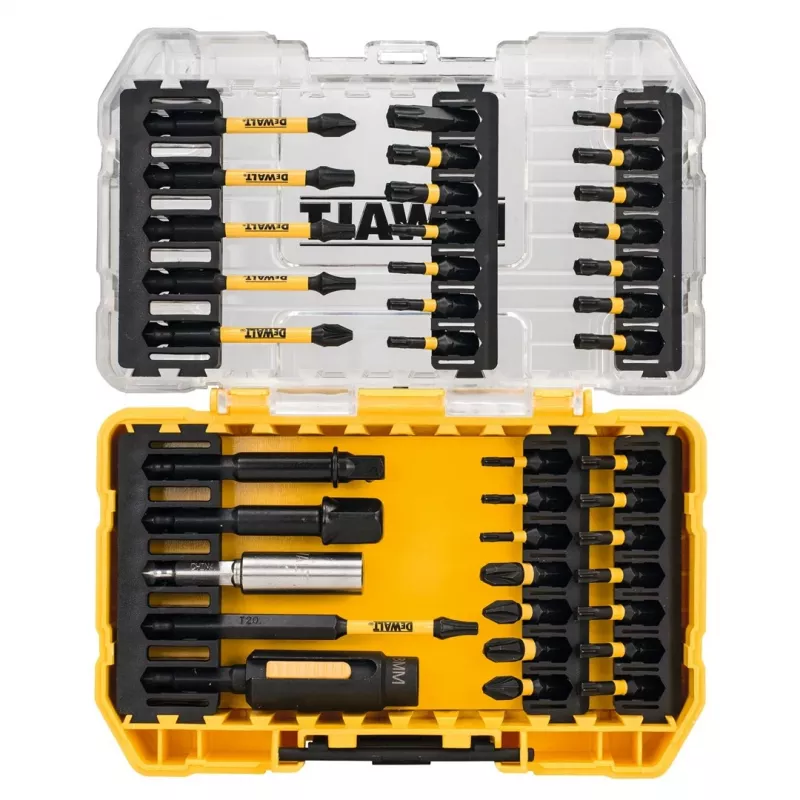 DEWALT DT70733T-QZ 38-osainen ruuvauskärkisarja magneettisella kärkikahvalla