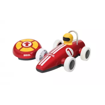 BRIO RC kilpa-auto kauko-ohjaimella, punainen/valkoinen