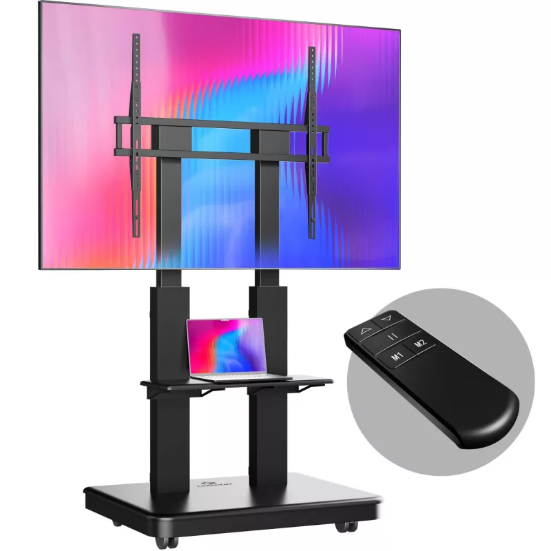 ONKRON TS2811E-B siirrettävä TV-teline 50-120 tuuman näytöille, musta