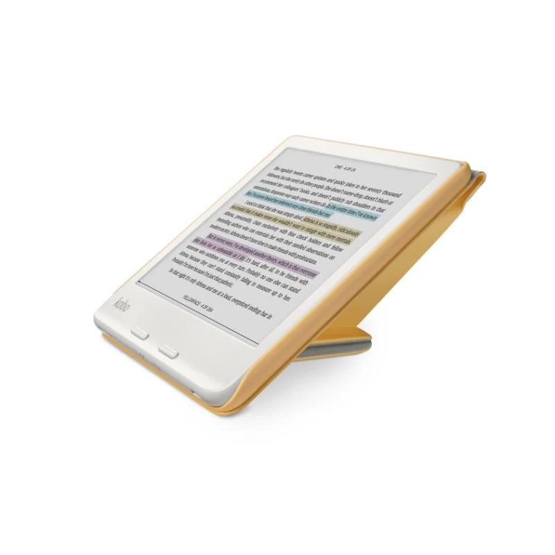 Kobo SleepCover Libra 2 - Folio-kotelo uni-/herätystoiminnolla - keltainen