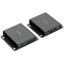 UNITEK USB 3.0 -jatko Ethernetin kautta 100m 4-porttisella keskitimellä