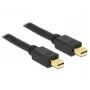 Delock 83473 Mini DisplayPort -kaapeli, Mini DisplayPort (u) - Mini DisplayPort (u), 1 m, musta