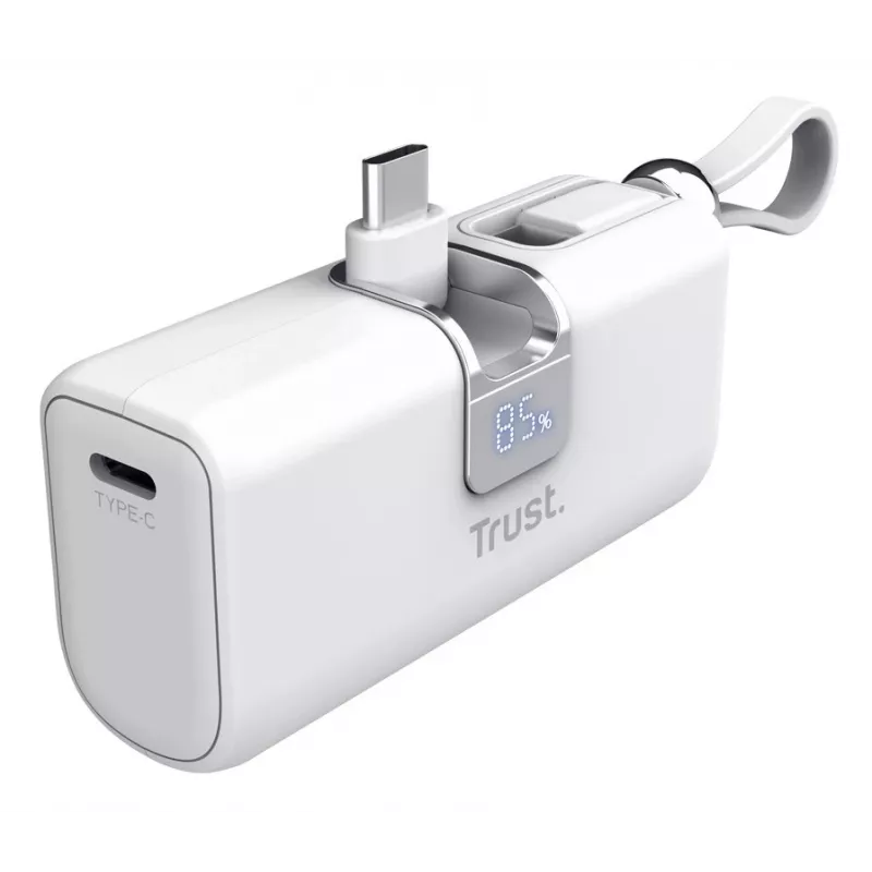 Trust Pacto 5000 mAh valkoinen varavirtalähde