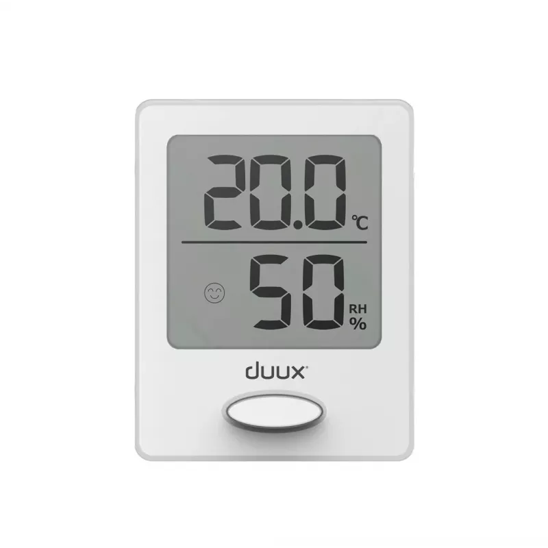 Duux Sense hygrometri + lämpömittari valkoinen LCD-näyttö